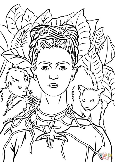 Deixamos Aqui Alguns Desenhos De Frida Kahlo Para Colorir Pintar E