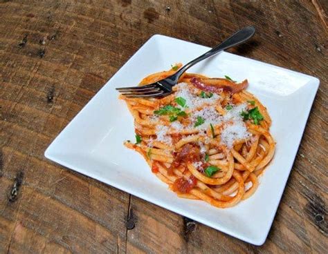 Perciatelli Allamatriciana Best Pasta Ever That Susan Williams