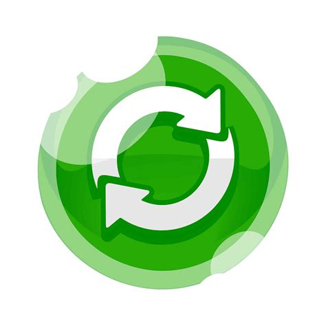 Round Green Refresh Button Icon Free Download Transparent Png Creazilla