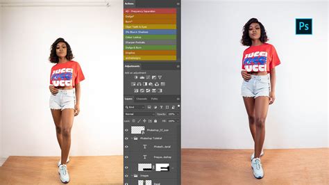 Photoshop Tutorial Editing A Full Body Photo That Was Shot In Studio