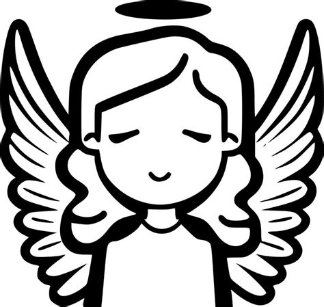 Angel Minimalist And Flat Logo Vector Illustration 23568577 Vector