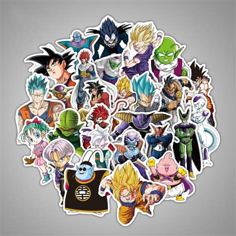Buy 36 Pcs Anime Dragon Ball Sticker Super Saiyan Goku
