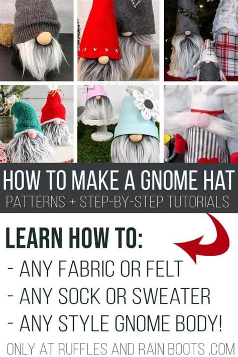 How To Make A Gnome Hat 15 Free Patterns And Ideas No Sew