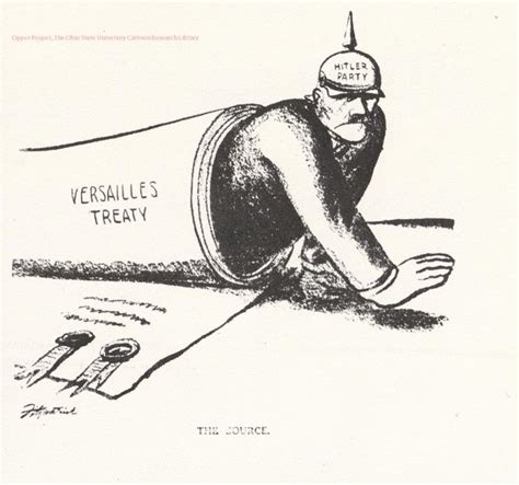 Treaty Of Versailles Political Cartoon See More Ideas About Treaty Of
