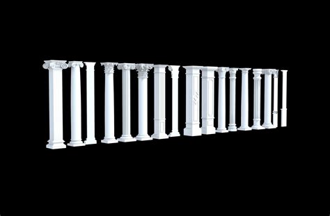 Classical Columns Pillar Decorate 3d Model 3d Model Cgtrader