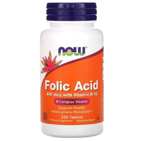 Discover the best vitamin b12 supplements in best sellers. Authentic Now Foods Folic Acid 800mcg with Vitamin B12 250 ...