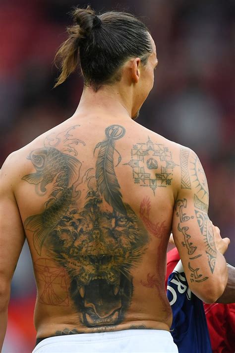 Ibrahimovic Back Tattoos