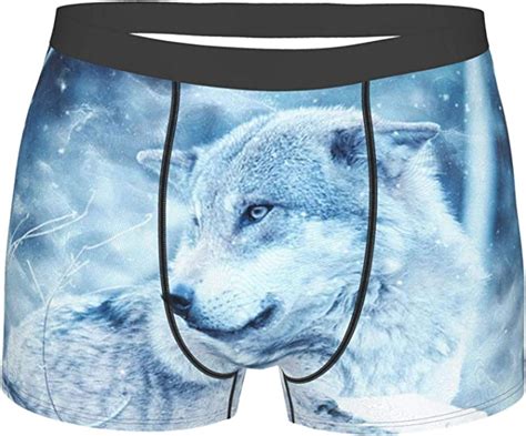 Amazon Com Wolf Winter Men S Casual Breathable Boxer Briefs Underwear