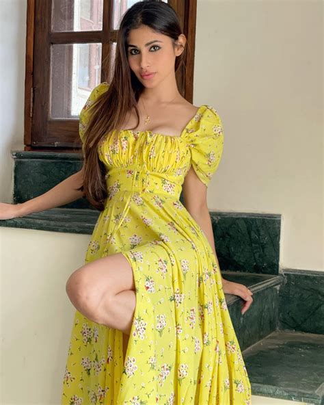 In Pics Mouni Roy Rocks Her Perfect Floral Thigh High Slit Dress Strikes Poses On Instagram
