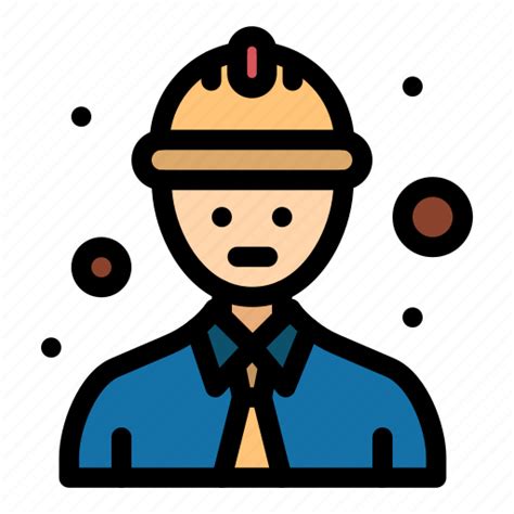 Line Safety Worker Icon