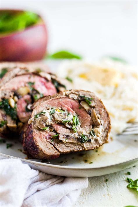Mushroom And Spinach Stuffed Flank Steak What Molly Made