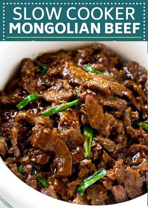 This mongolian beef recipe infuses pungent ingredients (garlic. Slow Cooker Mongolian Beef #Beef #BeefRecipes # ...
