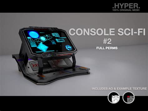 Second Life Marketplace Hyper Console Sci Fi 2 Full Perm