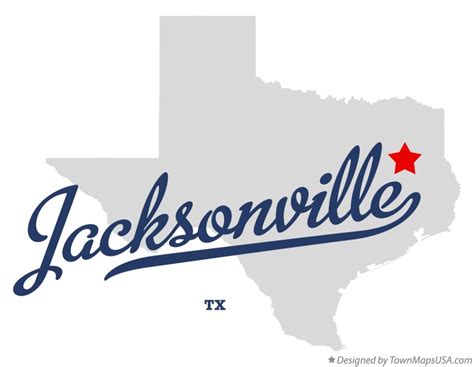 Map Of Jacksonville Tx Texas