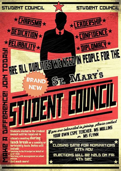 Student Council Poster Student Council Posters Student Council