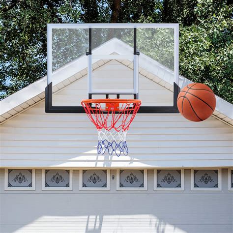 Wall Mount Basketball Backboard 120x80cm With Rim Net System Buy