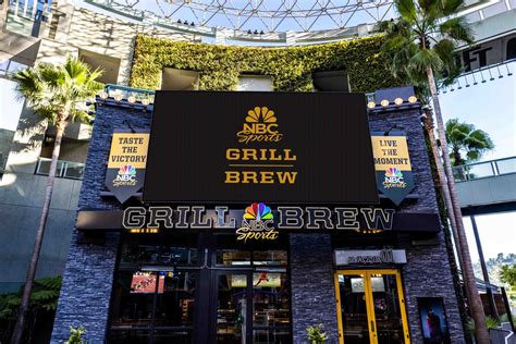 NBC Sports Grill Brew Estreia No Universal CityWalk Viajando Para California
