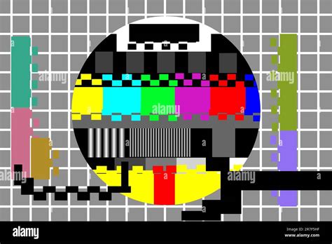Illustration Of Television Color Test Pattern Stock Vector Image And Art
