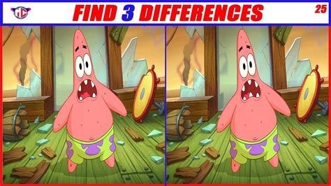 Spot The Difference Spongebob Squarepants Spot The Difference Brain