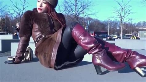 Fur Gloves Long Nails Leather Boots And Berlin With Maya Liyer Youtube