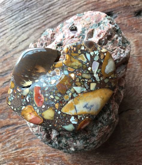 Pudding Stone Natural Conglomerate Dream Stone Spirit Guides Palm