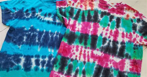 How To Tie Dye A Shirt 3 Ways Spiral Stripes And Crumple Patterns