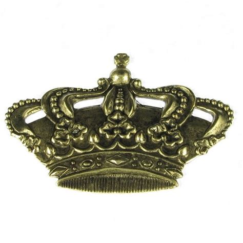 6 Antique Gold Plated Brass King Crown By Originalfindings On Etsy