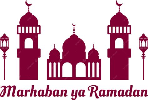 Marhaban Ya Ramadan Diseño Con Mezquita Islámica 11 Png Ramadán