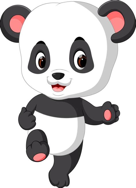 Cute Baby Panda Cartoon 12850285 Vector Art At Vecteezy