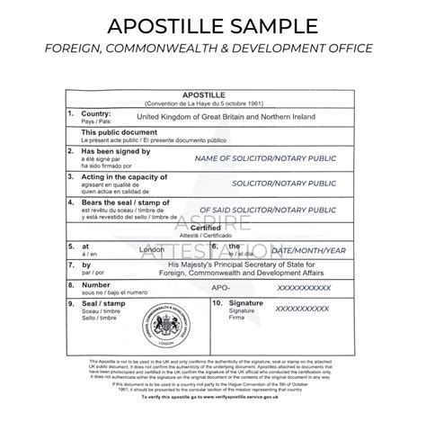 Apostille Uk Hague Apostille Verify Certificate Document Stamp