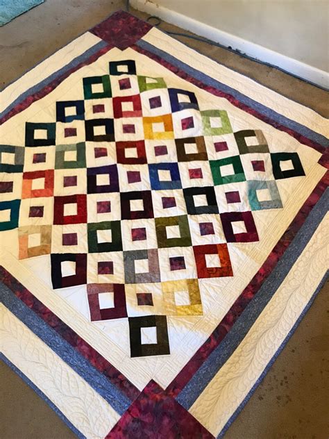 Harlequin Quilt 57x57 All Fmq And Has Edges 100 Cotton Etsy