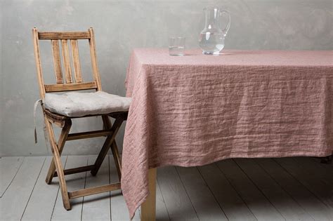 Linen Tablecloth Linen Table Cloth In Woodrose Table Linens Tablecloth