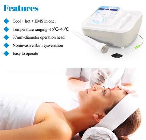 New Cryo Face Lift Skin Tightening Hot Cool Treatment Electroporatin