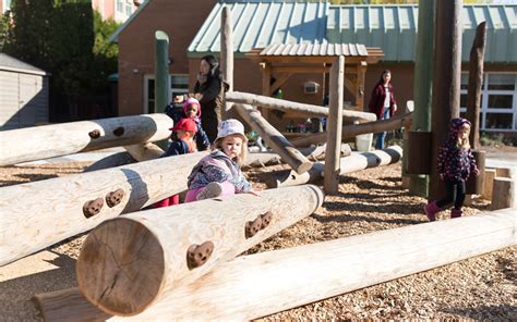 Guelph Childcare Daycare Natural Wood Log Climber Non Prescriptive