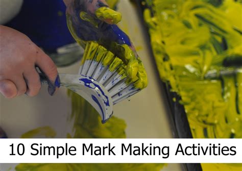 Mark making activities for younger children