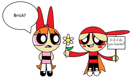 Do You Love Me Brick X Blossom Powerpuff Girls Powerpuff Ppg And Rrb