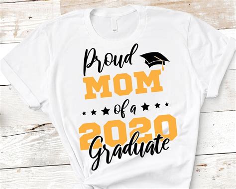 Proud Mom Of A 2020 Graduate Svg Eps Png Proud Mom 2020 Etsy
