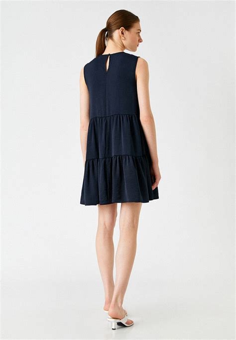 Платье Koton цвет синий Rtlacl493201 — купить в интернет магазине Lamoda