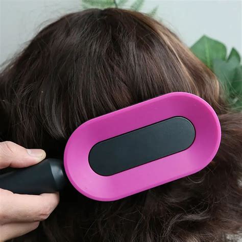 Gloway Wholesale High Quality Plastic Scalp Massager Airbag Quick Self Cleaning Hair Brush For