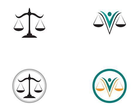 Justice Lawyer Logo And Symbols Template Icons App 584993 Vector Art At