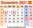 Calendario Diciembre 2021 En Word Excel Y Pdf Calendarpedia - Gambaran