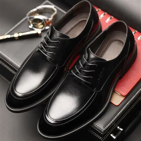 New 2018 Mens Luxury Dress Shoes Genuine Leather Mens Elegant Oxford
