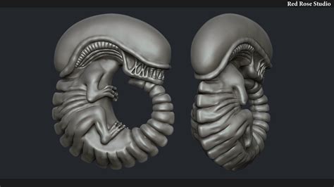 Xenomorph Alien Embryo 3d Model 3d Printable Cgtrader