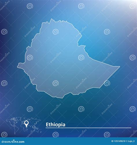 Map Of Ethiopia Stock Vector Illustration Of Geography 125149610