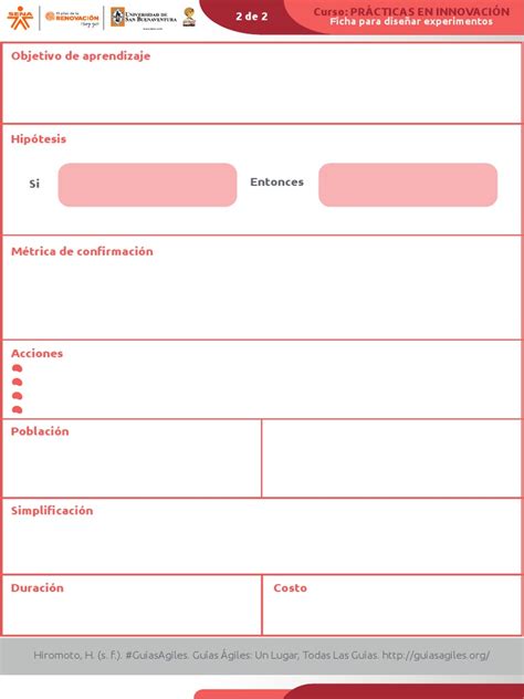 Ficha De Planeacion En Blanco Pdf