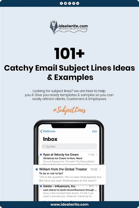 101 Catchy Email Subject Lines Ideas And Examples