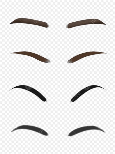 Each Clipart Transparent Background Each Eyebrow Set Picture Material