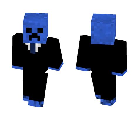 Minecraft Blue Creeper Face