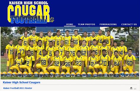 Kaiser Cougars Football Team 2011 Kaiser High School Couga Flickr