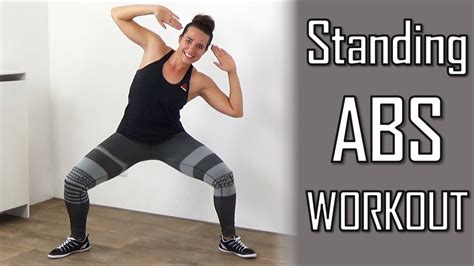 10 Minute Standing Abs Workout Belly Flattening Abs Exercises At Home